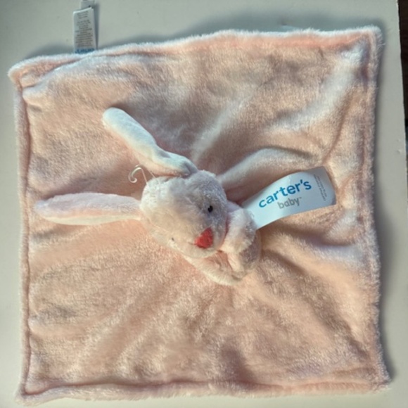 Carter's Pink Bunny Rabbit Security Blanket, Lovey, Nunu - Picture 1 of 3